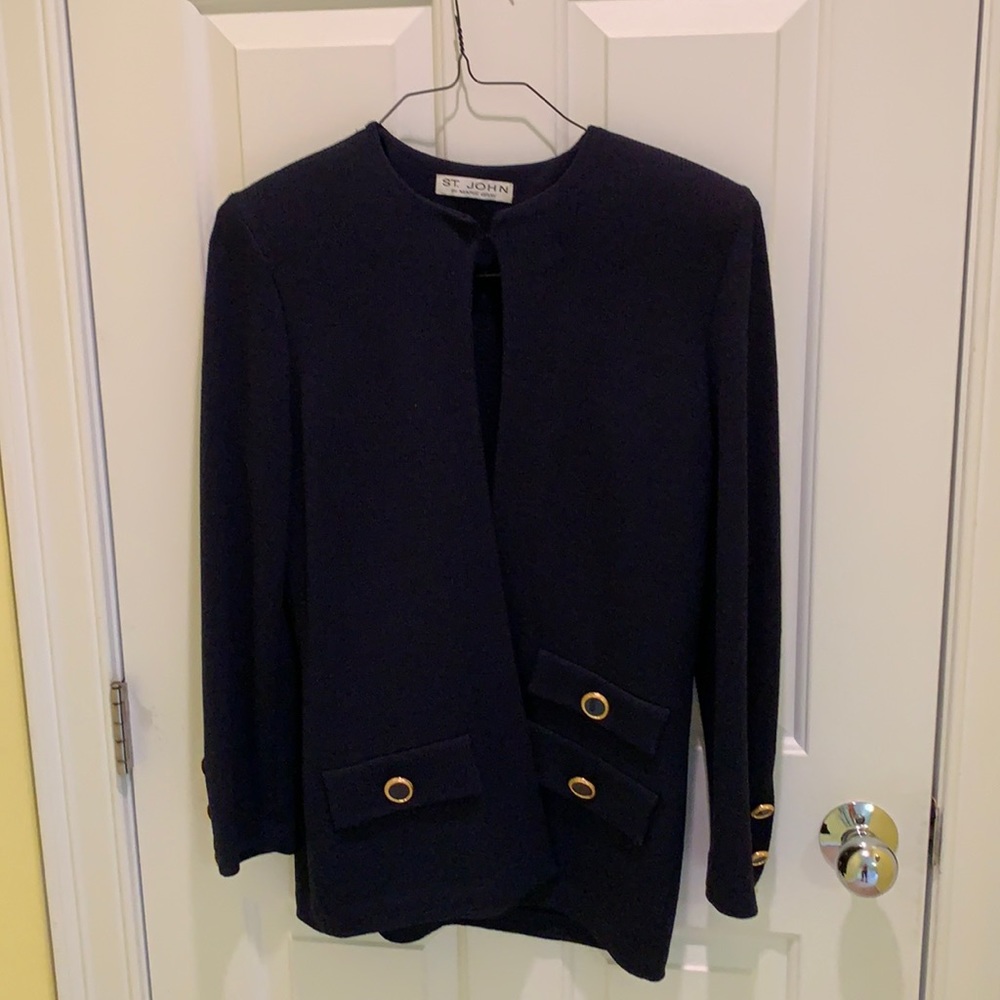 Vintage St. John Navy Blue Jacket